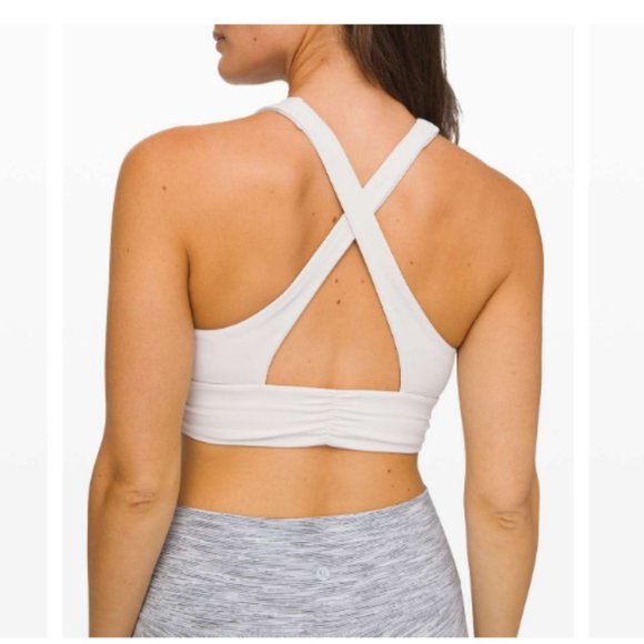 NWT NEW WITH TAGS Lululemon Always Aligned Bra - Light Chrome Size 8 - Picture 4 of 8